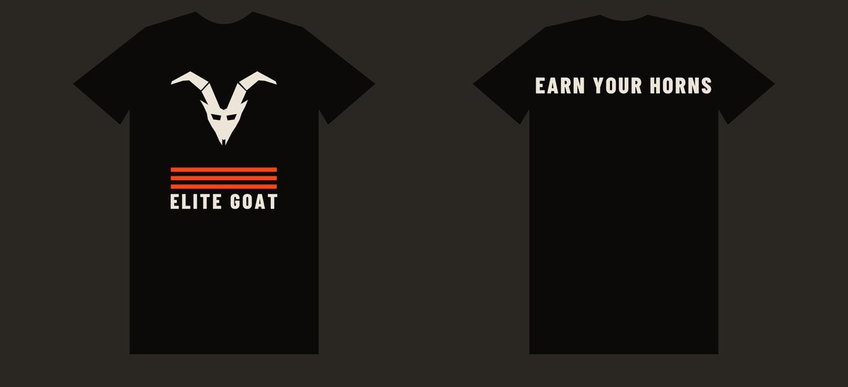 Camiseta de nivel Elite Goat, con tres franjas